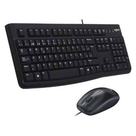 Pack teclado + ratón con cable MK120 Logitech