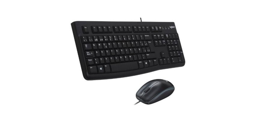 Pack teclado + ratón con cable MK120 Logitech