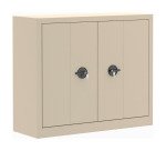 Armoire métal portes pliantes monobloc Elhit H 100 x L 120 x P 43 cm