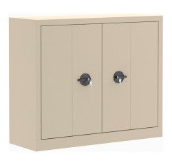 Armoire métal portes pliantes monobloc Elhit H 100 x L 120 x P 43 cm