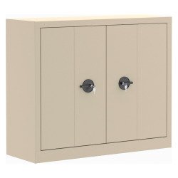 Armoire métal portes pliantes monobloc Elhit H 100 x L 120 x P 43 cm