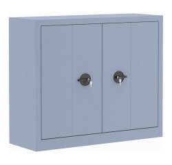 Armoire métal portes pliantes monobloc Elhit H 100 x L 120 x P 43 cm