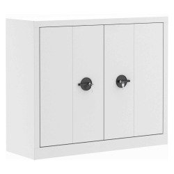 Armoire métal portes pliantes monobloc Elhit H 100 x L 120 x P 43 cm