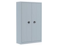 Armoire métal portes pliantes monobloc Elhit H 198 x L 120 x P 43 cm