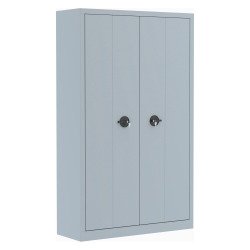 Armoire métal portes pliantes monobloc Elhit H 198 x L 120 x P 43 cm