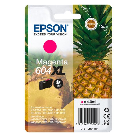 Epson 604XL cartucho original color magenta alta capacidad (350 páginas)