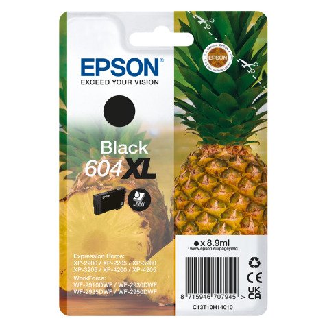 Epson 604XL cartridge zwart voor inkjet printer