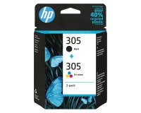 HP 305 Pack 2 cartuchos originales (negro + tricolor)