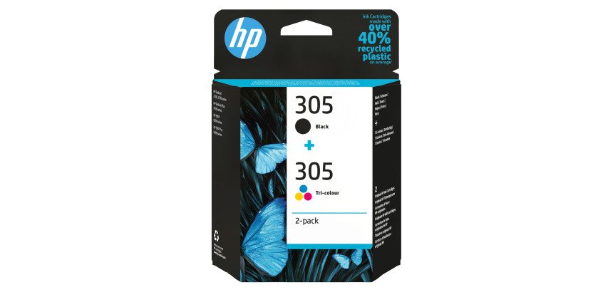 HP Pack de 2 cartouches HP305 noir et couleurs pour imprimante jet d'encre