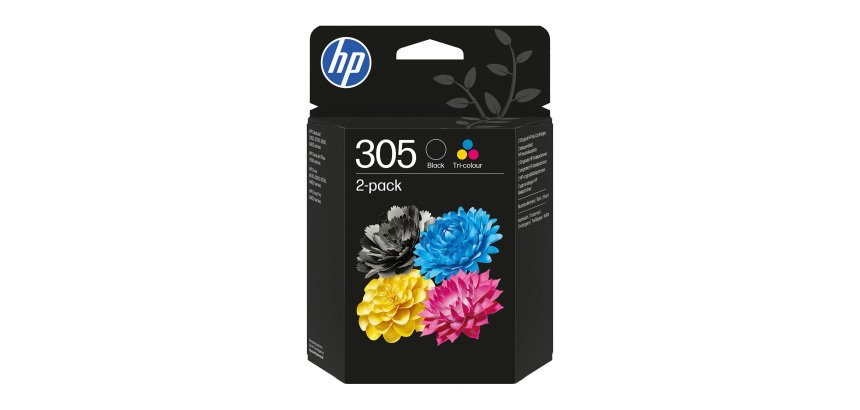 Pack HP 305 1 noire + cartouche 3 couleurs pour imprimante jet d'encre