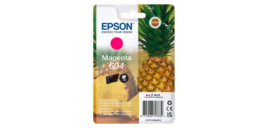 Epson 604 cartridge colour for inkjet printer