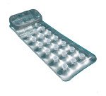 Colchoneta hinchable capacidad para 18 vasos