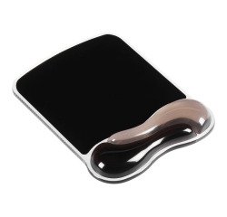 Alfombrilla ergonómica ambidiestra para ratón con reposamuñecas de gel en gris humo claro/oscuro de Kensington