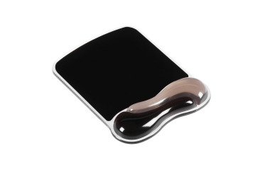 Mauspad mit ergonomischer Gel-Handgelenkstütze von Kensington, in hellem / dunklem Rauchgrau