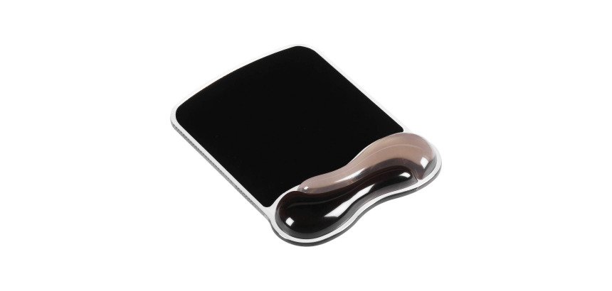 Tapis souris avec repose-poignet ergonomique en gel Kensington gris fumé clair / foncé