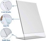 Europel A4 Portrait Acrylic Table Display Stand