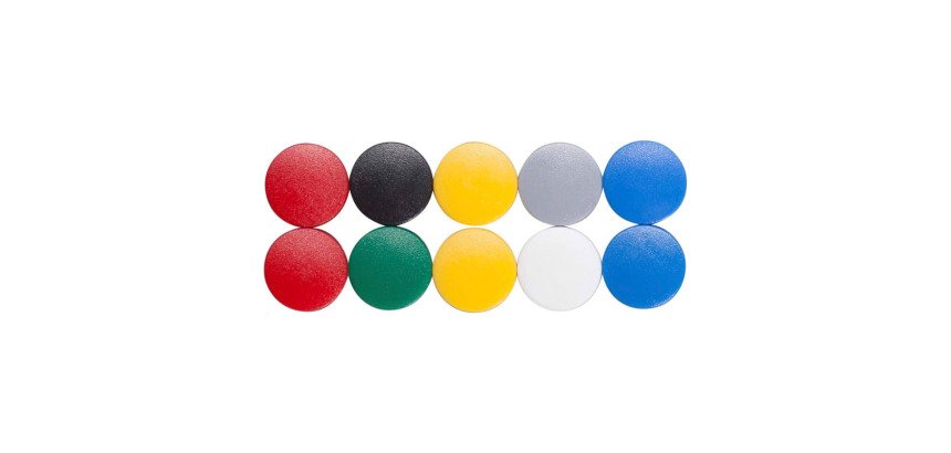 Plots magnétiques aimants Ø 15mm Solid Maul - Lot de 10