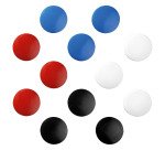 Plots magnétiques Herlitz - Aimants Ø 30 mm couleurs assorties - Lot de 10