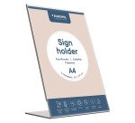 Présentoir de table incliné A4 Europel, transparent