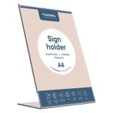 Présentoir de table incliné A4 Europel, transparent