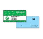 Bloc de tickets numérotés 1-100 - 105 x 50 mm - Couleurs assorties Sigel