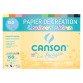 Papier dessin canson colorline grain fin 150g a4 coloris pastels pochette 12f
