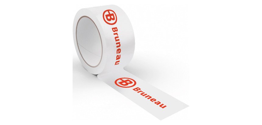 Nastro da imballo personalizzabile in PVC bianco - 50 mm x 66 m - 288 pz
