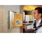 Protège-documents pivotant mural Djois by Tarifold pour format A4 10 pochettes - 20 vues couleurs assorties