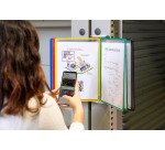 Protège-documents pivotant mural Djois by Tarifold pour format A4 10 pochettes - 20 vues couleurs assorties