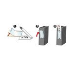 Porte-étiquettes adhésif 46 x 75 mm 3L transparent - Boîte de 60