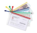 Pochettes de rangement à zip A6 paysage Djois by Tarifold - Sachet de 8