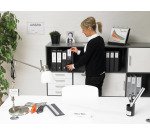 Porte-étiquettes adhésif 46 x 75 mm 3L transparent - Boîte de 60