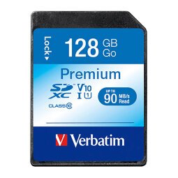 Carte mémoire Premium  SDxC Verbatim 128 Go