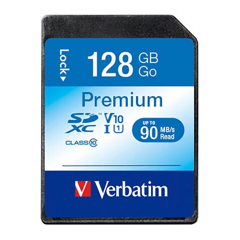 Speicherkarte Premium SDXC Verbatim 128 GB - Klasse 10