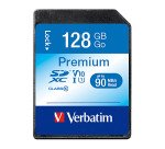 Carte mémoire Premium  SDxC Verbatim 128 Go