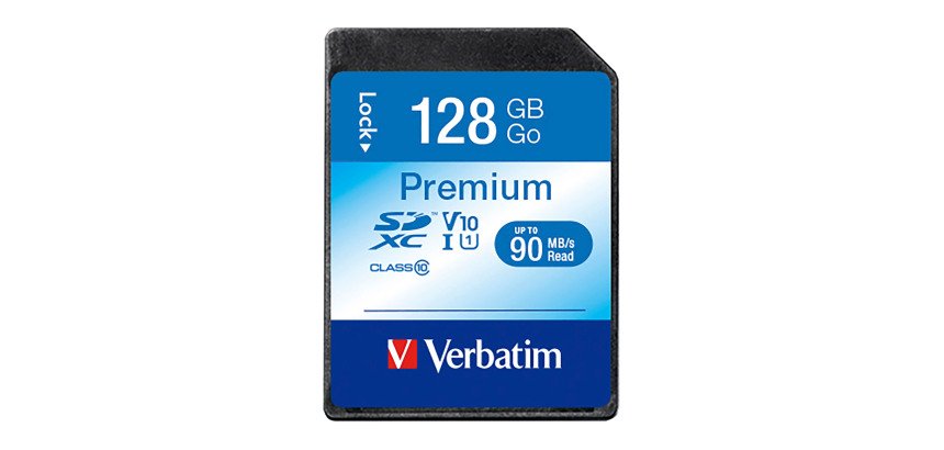 Carte mémoire Premium  SDxC Verbatim 128 Go