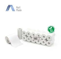 Rotolo Termico per Mini POS - senza anima - larghezza 57 mm - BPA free - Diametro esterno 25 mm - Confezione da 12 rotoli