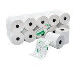 Rotolo di cassa termica bpa free f.to mm 80 x 40 f. 12 55 g/mq confezione 10 rotoli