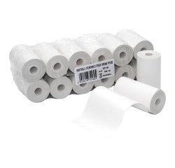 Rotolo termico per Mini POS - senza anima - larghezza 57 mm. Bpa Free - Diametro esterno 30 mm - confezione 12 rotoli