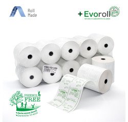 Rotoli in carta termica per registratori di cassa, Fenol free - 80 mm