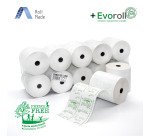 Rotoli in carta termica per registratori di cassa, Fenol free - 80 mm