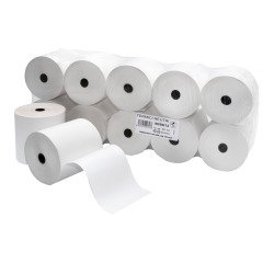 Rotolo carta termica neutra - 79 mm x 80 mt - 55 gr - diametro esterno 76 mm - anima 12 mm - blister 10 pezzi