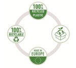 Fundas multitaladro A4 PP Piel de naranja 70 micras Esselte Reciclada 11 taladros  - Caja de 100