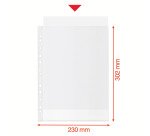 Fundas multitaladro A4 PP Piel de naranja 70 micras Esselte Reciclada 11 taladros  - Caja de 100