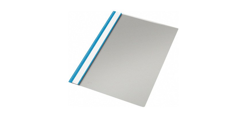 Dossiers fástener Esselte PP Mecanismo metálico Contratapa gris. Folio capacidad 30 hojas azul