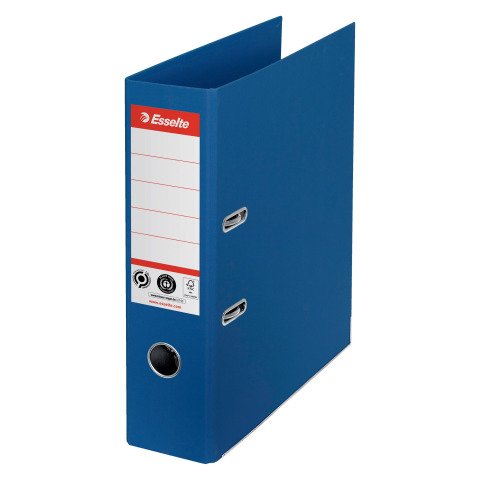 Archivador de palanca CO2 Neutral Nº1, Cartón forrado de papel, A4, Lomo 75mm Azul marino