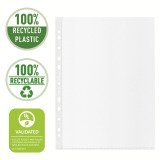 Fundas multitaladro A4 PP Piel de naranja 100 micras Esselte Reciclada 11 taladros - Caja de 50