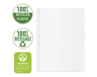 Fundas multitaladro A4 PP Piel de naranja 100 micras Esselte Reciclada 11 taladros - Caja de 50