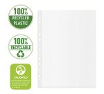 Fundas multitaladro A4 PP Piel de naranja 100 micras Esselte Reciclada 11 taladros - Caja de 50