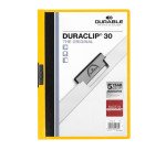 Dossier pinza lateral metálica Duraclip® 30 hojas A4 Durable amarillo